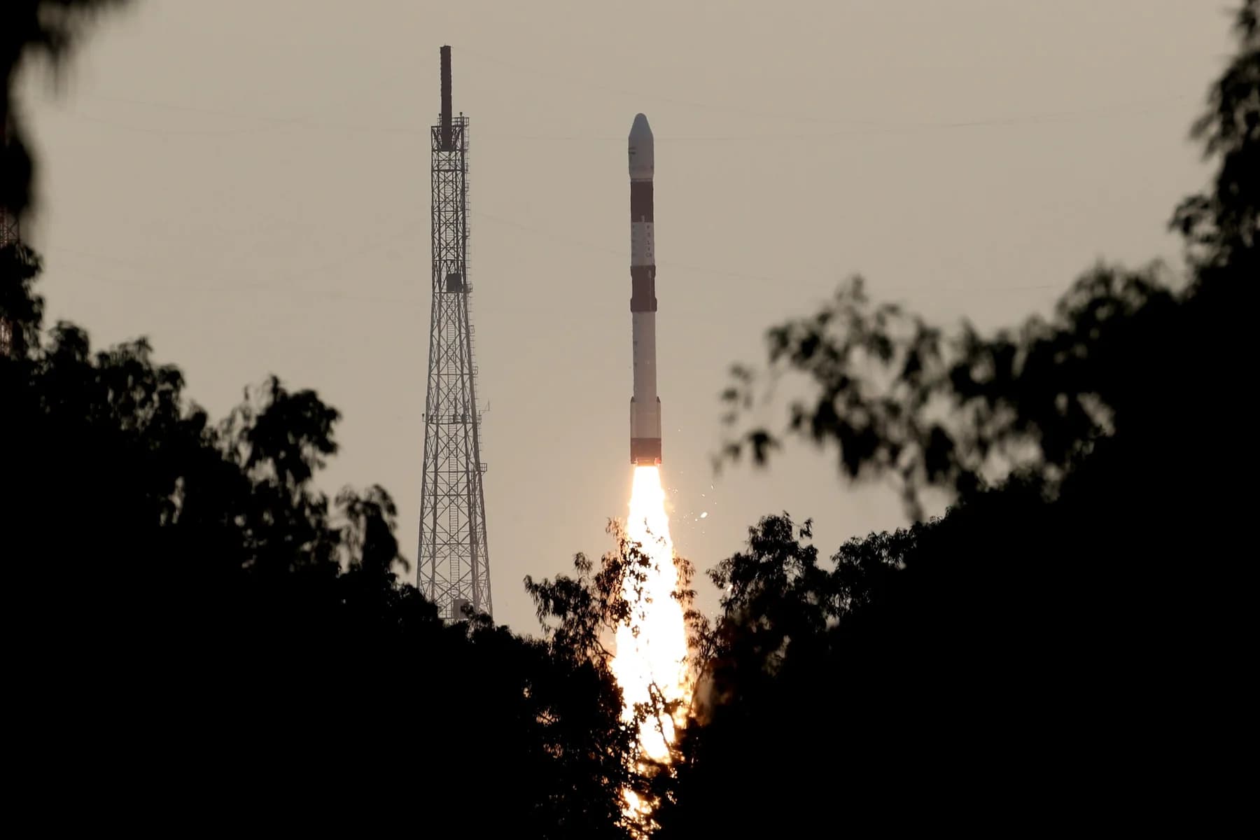 PSLV lifting off from Sriharikota