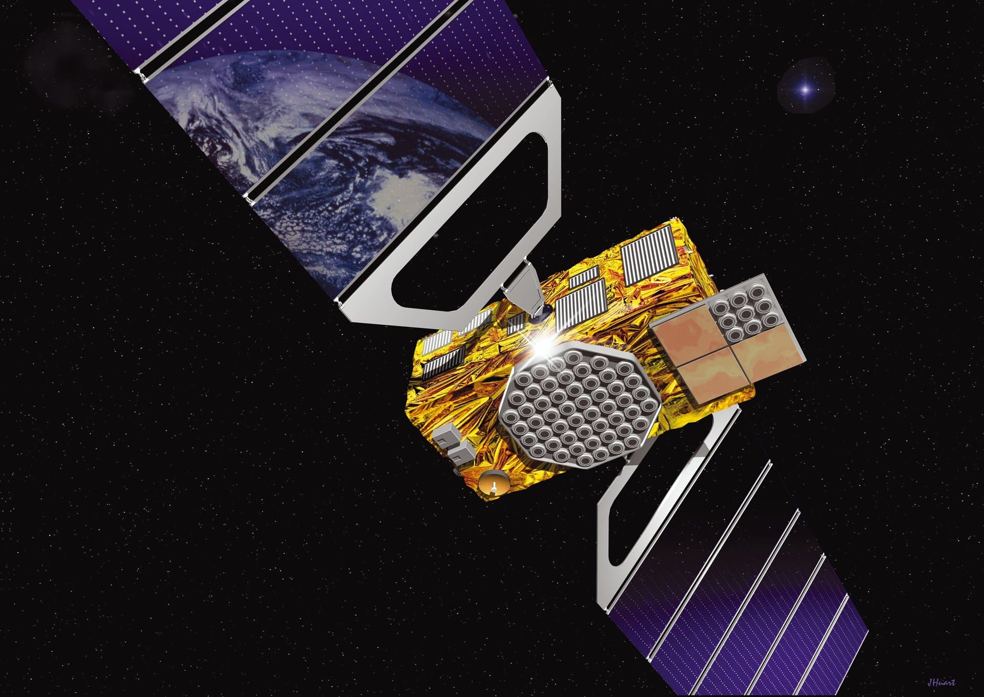 Official rendering of the Galileo Walker constellation